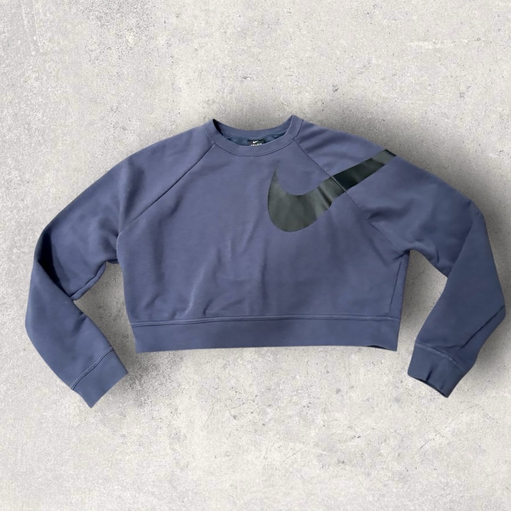 Nike Slate Blue Cropped Sweatshirt